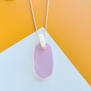 Cathy Gold Dichroic Glass Necklace by Alicia Bonnie